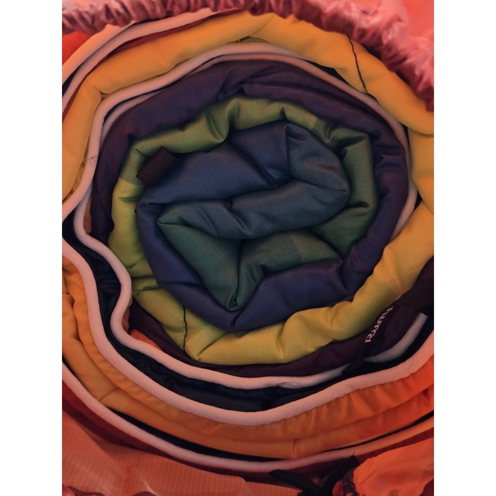 Rumpl Original Puffy Blanket Rainbow Fade Camping Outdoor Sz 52x75" 1 Person - Picture 8 of 9